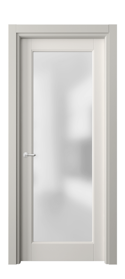 Межкомнатная дверь Toscana Litera 6300 Бук пудровый белый Сатинированное стекло Цена 94599 ₽ | Volhovec