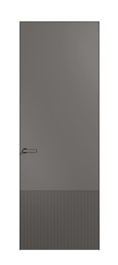 Дверь межкомнатная Velvet 8202 Матовый классический серый. Скрытый короб Черный Цена 64969 . Фабрика дверей Волховец 8 (800) 551 43 19 Межкомнатная дверь Velvet 8202 Матовый классический серый. Цена 64969 | Volhovec