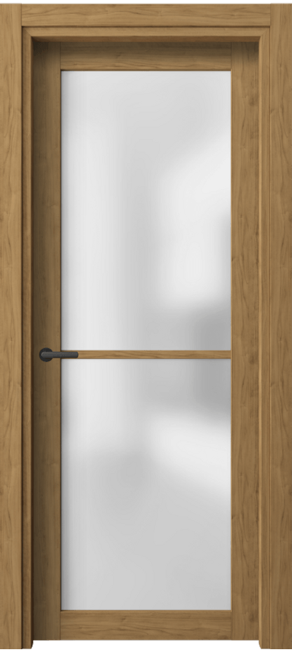Межкомнатная дверь Нео 2108 Грецкий орех Сатинированное стекло Цена 29819 ₽ | Volhovec