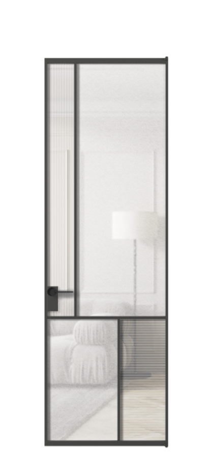 Межкомнатная дверь Мозаик АЛПЛ041.20  Рифлёное стекло "Дюна", триплекс, 6 мм + Фактурное стекло "Лёд", триплекс Цена 191470 ₽ | Volhovec