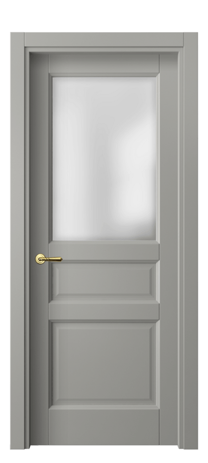 Межкомнатная дверь Галант 1432 Матовый нейтральный серый Сатинированное стекло Цена 2260 AZE | Volhovec