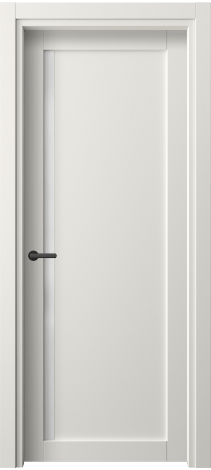 Межкомнатная дверь Нео 2110 ПЭТ белоснежный Сатинированное стекло Цена 30499 ₽ | Volhovec