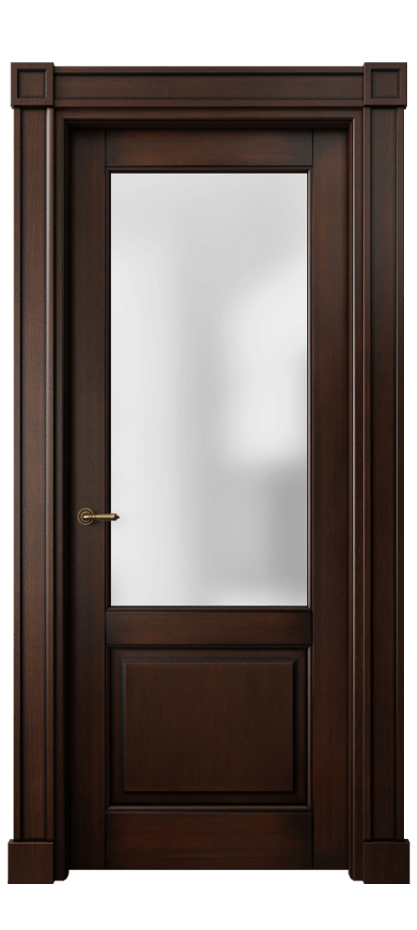 Межкомнатная дверь Тоскана Плано 6302 Бук тёмный с патиной Сатинированное стекло Цена 148459 ₽ | Volhovec