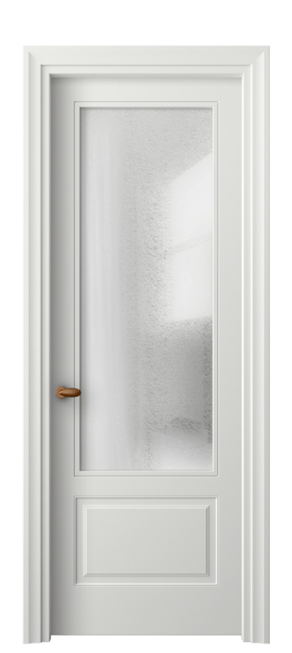 Межкомнатная дверь Esse 8542 Матовый светло-серый Фактурное стекло "Лёд", триплекс Цена 15488700 so'm | Volhovec