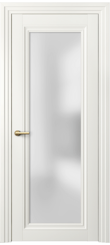 Межкомнатная дверь Центро 2502 Матовый жемчужный Сатинированное стекло Цена 74599 ₽ | Volhovec