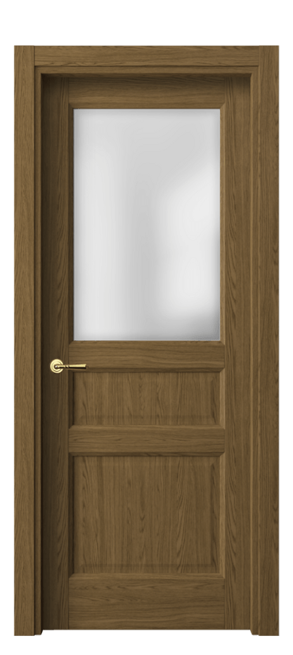 Межкомнатная дверь Галант 1432 Торфяной дуб Сатинированное стекло Цена 1580 AZE | Volhovec