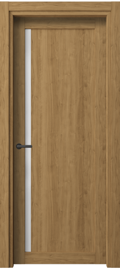 Межкомнатная дверь Нео 2110 Грецкий орех Сатинированное стекло Цена 28779 ₽ | Volhovec