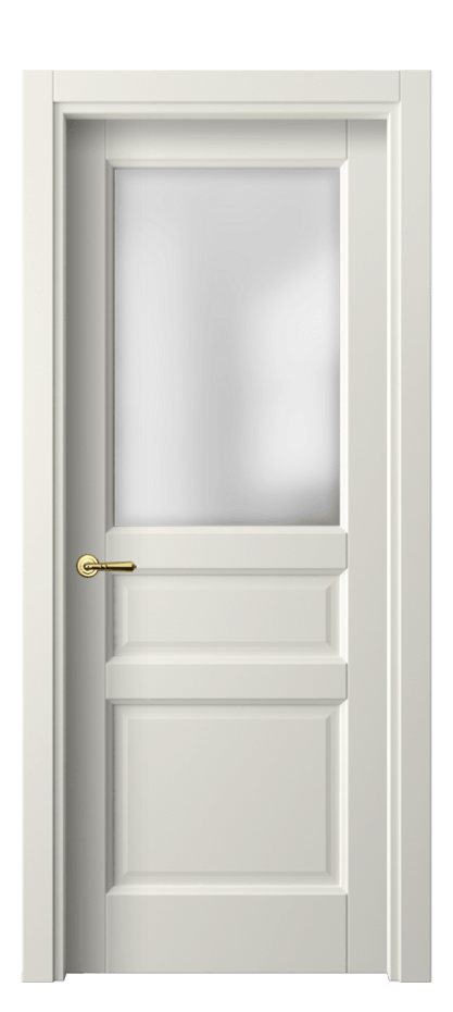 Межкомнатная дверь Галант 1432 Матовый жемчужный Сатинированное стекло Цена 2260 AZE | Volhovec