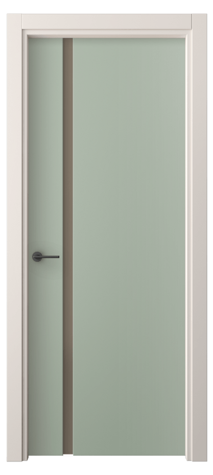 Межкомнатная дверь Фридом 4222 ПЭТ светло-оливковый Сатинированное бронзовое стекло, триплекс Цена 259600 AMD | Volhovec