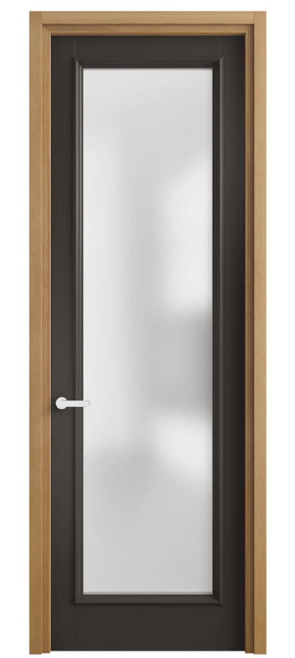 Межкомнатная дверь Charm 6702 Бук антрацит Сатинированное стекло Цена 4900 AZE | Volhovec