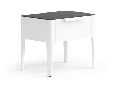 Мебель Тумба прикроватная Piega 1 ящик. Цвет Матовый белоснежный. Материал Гладкая эмаль. Коллекция Тумба прикроватная Piega 1 ящик. Фото. Мебель Тумба прикроватная Piega 1 ящик. Цвет Матовый белоснежный. Материал Гладкая эмаль. Коллекция Тумба прикроватная Piega 1 ящик. Картинка.