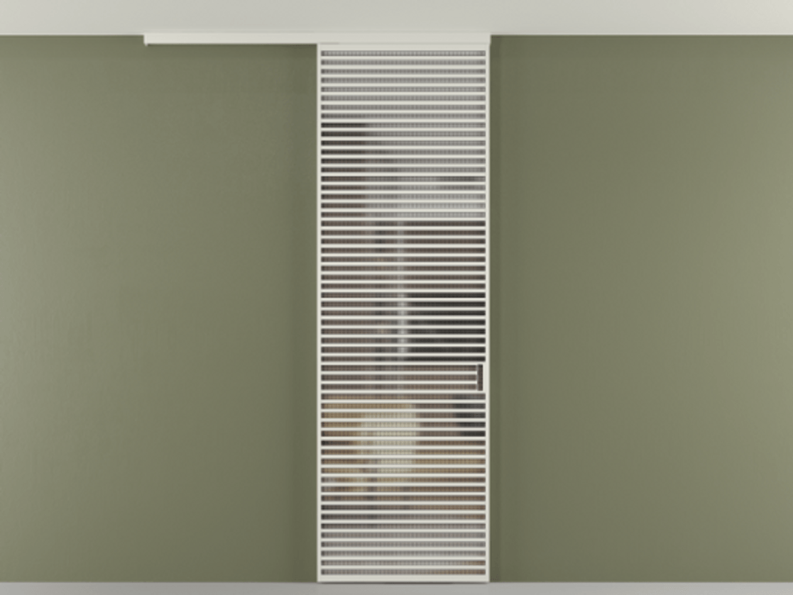 Перегородка Formato вдоль стены на потолок одностворчатая #VENDORCODE# #FURNISH# #GLASS# Цена #PRICE#  | Volhovec