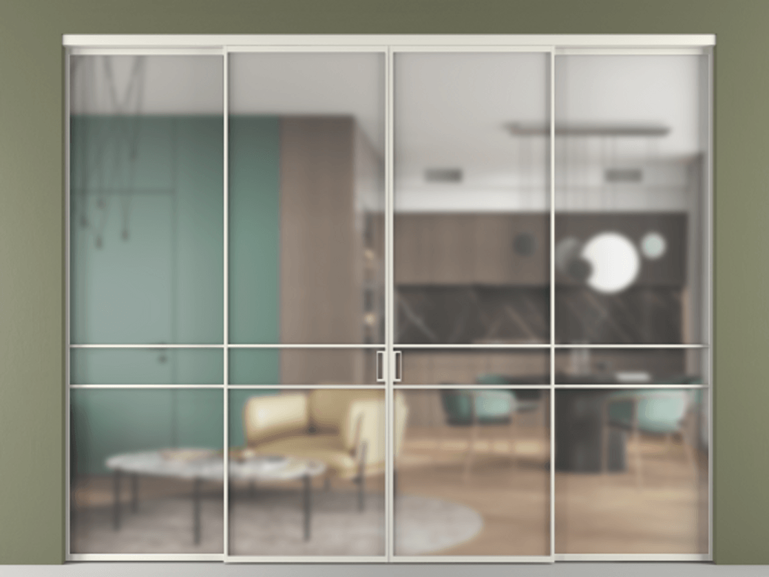 Перегородка Formato внутри проёма четырёхстворчатая #VENDORCODE# #FURNISH# #GLASS# Цена #PRICE# #CURRENCY#  | Volhovec
