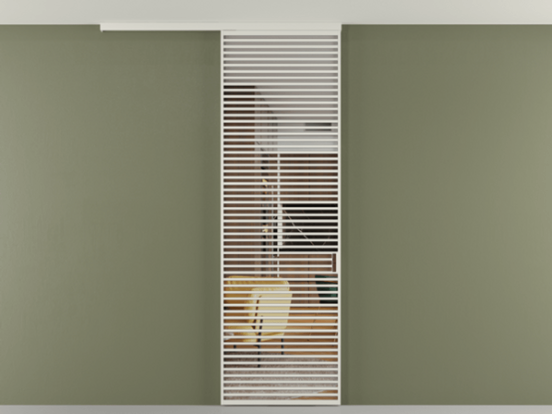 Перегородка Formato вдоль стены на потолок одностворчатая #VENDORCODE# #FURNISH# #GLASS# Цена #PRICE#  | Volhovec