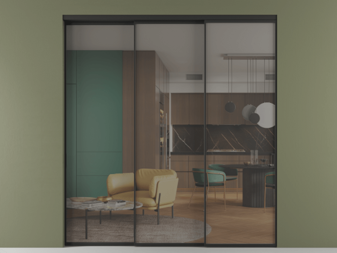 Перегородка Formato внутри проёма телескопик синхро-2 #VENDORCODE# #FURNISH# #GLASS# Цена #PRICE# #CURRENCY#  | Volhovec