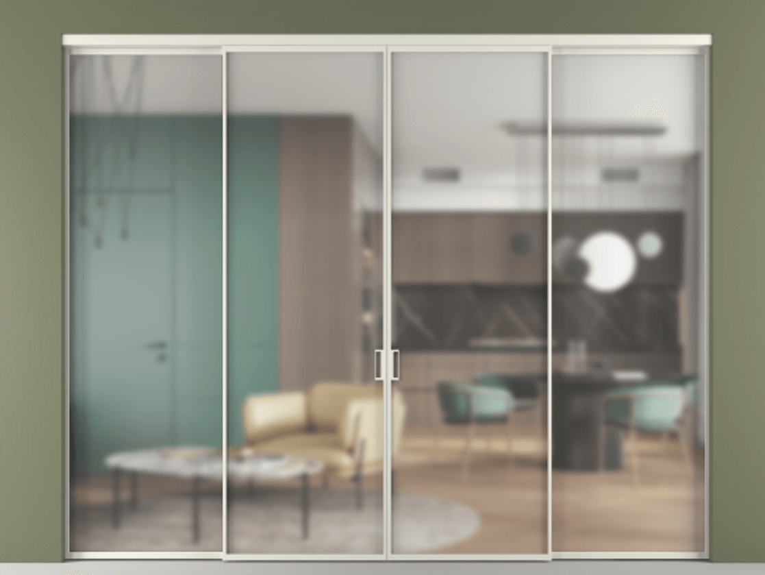 Перегородка Formato внутри проёма четырёхстворчатая #VENDORCODE# #FURNISH# #GLASS# Цена #PRICE# #CURRENCY#  | Volhovec