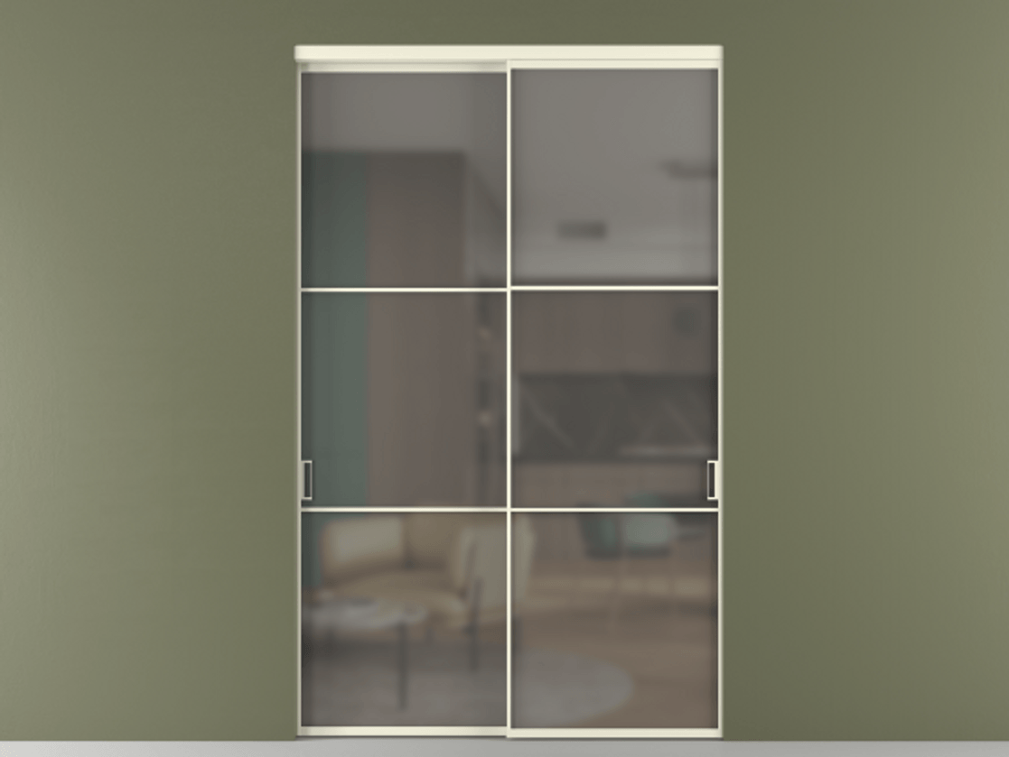 Перегородка Формато внутри проёма 2 створки АЛПР 040.03 Алюминий молочно-белый Сатинированное серое стекло, триплекс. Цена 424750 ₽ 1. Полотно 2 шт. (800/2100 мм)
2. Комплект установки раздвижной системы
3. Базовый комплект фурнитуры
4.Ручка Рондо. Фабрика дверей Волховец 8 (800) 551 43 19 Перегородка Формато внутри проёма 2 створки АЛПР 040.03 Алюминий молочно-белый Сатинированное серое стекло, триплекс Цена 424750 ₽ | Volhovec