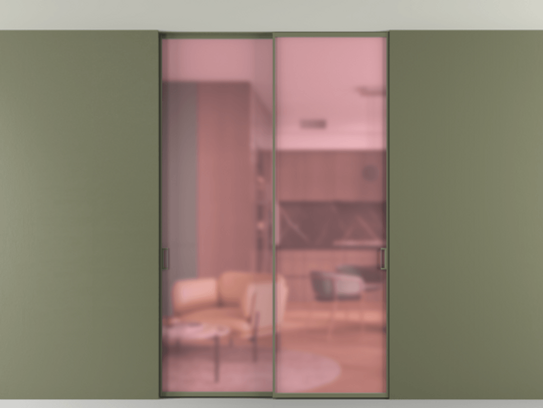 Перегородка Formato внутри проёма скрытое крепление в потолок 2 створки АЛПР 040.01 Алюминий оливковый тёмный Сатинированное розовое стекло, триплекс. Цена 239305 ₽ 1. Полотно 2 шт. (800/2100 мм)
2. Комплект установки раздвижной системы
3. Базовый комплект фурнитуры
4. Ручка RONDO. Фабрика дверей Волховец 8 (800) 551 43 19 Перегородка Formato внутри проёма скрытое крепление в потолок 2 створки АЛПР 040.01 Алюминий оливковый тёмный Сатинированное розовое стекло, триплекс Цена 239305 ₽ | Volhovec