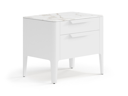 Мебель Тумба прикроватная Piega 2 ящика. Цвет Матовый белоснежный. Материал Гладкая эмаль. Коллекция Тумба прикроватная Piega 2 ящика. Фото. Мебель Тумба прикроватная Piega 2 ящика. Цвет Матовый белоснежный. Материал Гладкая эмаль. Коллекция Тумба прикроватная Piega 2 ящика. Картинка.