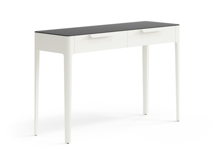 Мебель Консоль Piega 2 ящика. Цвет Матовый молочно-белый. Материал Гладкая эмаль. Коллекция Консоль Piega 2 ящика. Фото. Мебель Консоль Piega 2 ящика. Цвет Матовый молочно-белый. Материал Гладкая эмаль. Коллекция Консоль Piega 2 ящика. Картинка.