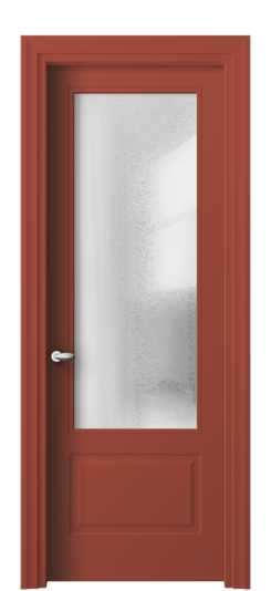 Дверь межкомнатная 8542 NCS S 3040-Y80R ЛЕД. Цвет NCS NCS S 3040-Y80R. Материал Гладкая эмаль. Коллекция Esse. Картинка.