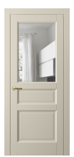Дверь межкомнатная 1432 МБСР ПРОЗ. Цвет Матовый бежево-серый. Материал Гладкая эмаль. Коллекция Galant. Картинка.