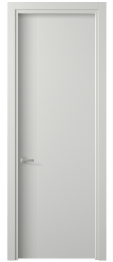 Дверь межкомнатная 0010 МССР. Цвет Матовый светло-серый. Материал Гладкая эмаль. Коллекция Planum. Картинка.