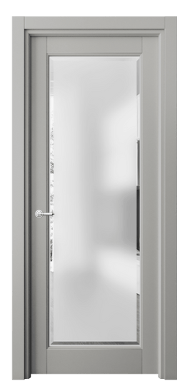 Дверь межкомнатная 6300 МНСР САТ-Ф. Цвет Матовый нейтральный серый. Материал Гладкая эмаль. Коллекция Тоскана Элегантэ. Картинка.
