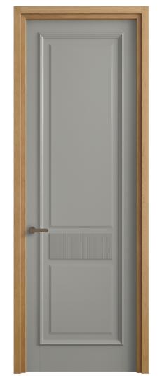 Дверь межкомнатная 6717 МНСР . Цвет Матовый нейтральный серый. Материал Гладкая эмаль. Коллекция Шарм. Картинка.