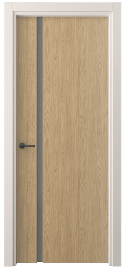 Дверь межкомнатная 4222 ЖМД СЕР САТ. Цвет Жемчужный дуб. Материал Ламинатин. Коллекция Freedom. Картинка.