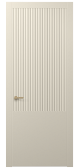 Дверь межкомнатная 8646 МБСР. Цвет Матовый бежево-серый. Материал Гладкая эмаль. Коллекция Альба. Картинка.