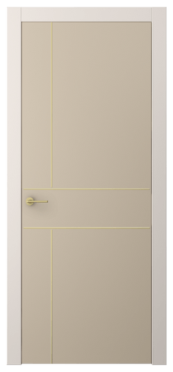 Дверь межкомнатная АКП 4209 ПЭСБ. Цвет ПЭТ светло-бежевый. Материал ПЭТ. Коллекция Freedom. Картинка.