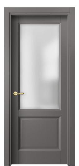 Дверь межкомнатная 1422 МКЛС САТ. Цвет Матовый классический серый. Материал Гладкая эмаль. Коллекция Galant. Картинка.