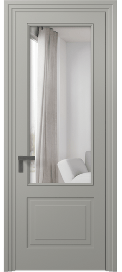 Межкомнатная дверь 8352 МНСР Двустороннее зеркало. Цвет Матовый нейтральный серый. Материал Гладкая эмаль. Коллекция Rocca. Фото. Дверь межкомнатная 8352 МНСР Двустороннее зеркало. Цвет Матовый нейтральный серый. Материал Гладкая эмаль. Коллекция Rocca. Картинка.