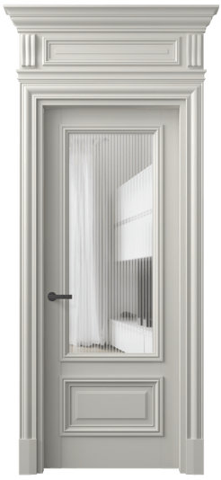 Дверь межкомнатная 7306 БТСР MORU. Цвет Бук тёплый серый. Материал Массив бука эмаль. Коллекция Antique. Картинка.