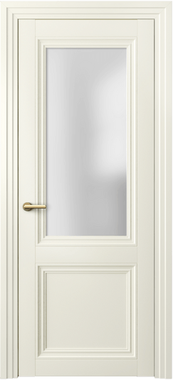 Дверь межкомнатная 2524 ММБ САТ. Цвет Матовый молочно-белый. Материал Гладкая эмаль. Коллекция Центро. Картинка.