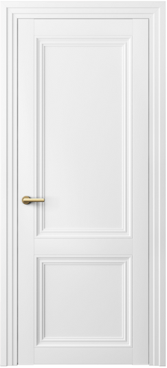 Дверь межкомнатная 2523 БШ. Цвет Белый шёлк. Материал Ciplex ламинатин. Коллекция Centro. Картинка.