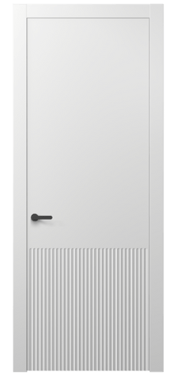 Дверь межкомнатная АКП 8645 МБЛ. Цвет Матовый белоснежный. Материал Гладкая эмаль. Коллекция Alba. Картинка.