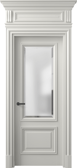 Дверь межкомнатная 7302 МСР САТ-Ф. Цвет Матовый серый. Материал Гладкая эмаль. Коллекция Антик. Картинка.