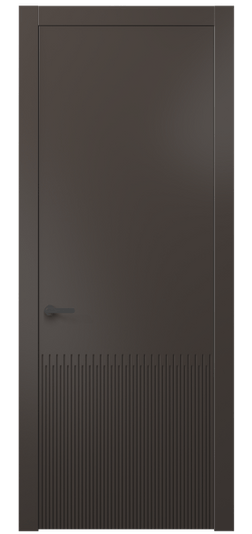 Дверь межкомнатная АКП 8626 МАН. Цвет Матовый антрацит. Материал Гладкая эмаль. Коллекция Дюна. Картинка.