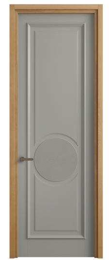 Дверь межкомнатная 6719 МНСР . Цвет Матовый нейтральный серый. Материал Гладкая эмаль. Коллекция Шарм. Картинка.