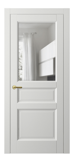 Дверь межкомнатная 1432 МССР ПРОЗ. Цвет Матовый светло-серый. Материал Гладкая эмаль. Коллекция Galant. Картинка.