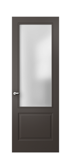 Дверь межкомнатная 8552 МАН САТ. Цвет Матовый антрацит. Материал Гладкая эмаль. Коллекция Esse. Картинка.