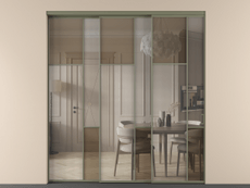 Перегородка Mosaic внутри проёма телескопик синхро 2