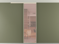 Перегородка Formato вдоль стены на потолок 1 створка