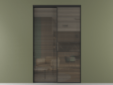 Перегородка Formato внутри проёма 2 створки