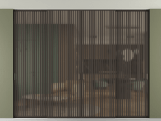 Перегородка Формато внутри проёма скрытое крепление в потолок 4 створки