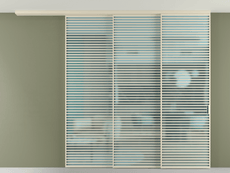 Перегородка Formato вдоль стены на потолок телескопик синхро 3