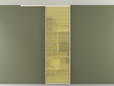 Перегородка Formato вдоль стены на потолок одностворчатая