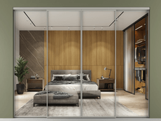 Перегородка Formato внутри проёма четырёхстворчатая